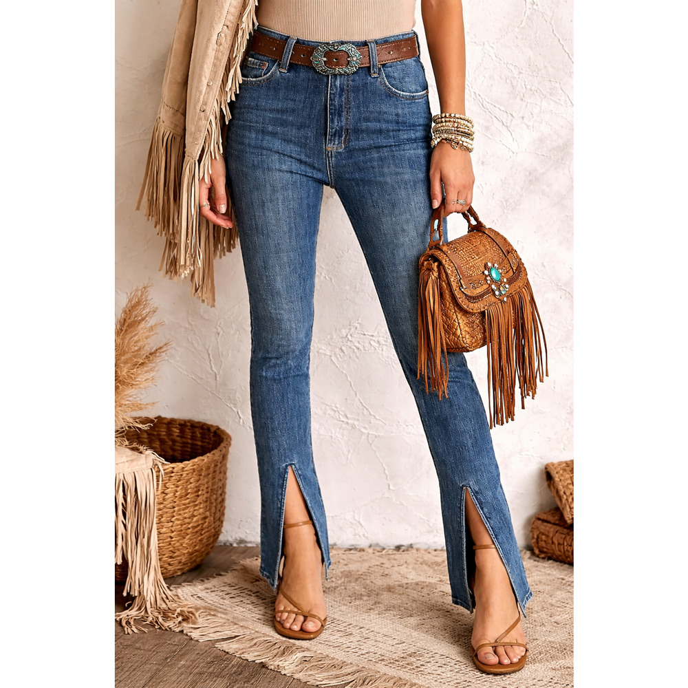 Pistola Colleen High Rise Slim Split Hem Jeans